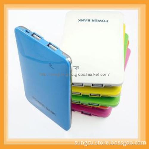 Portable dual usb power bank charger